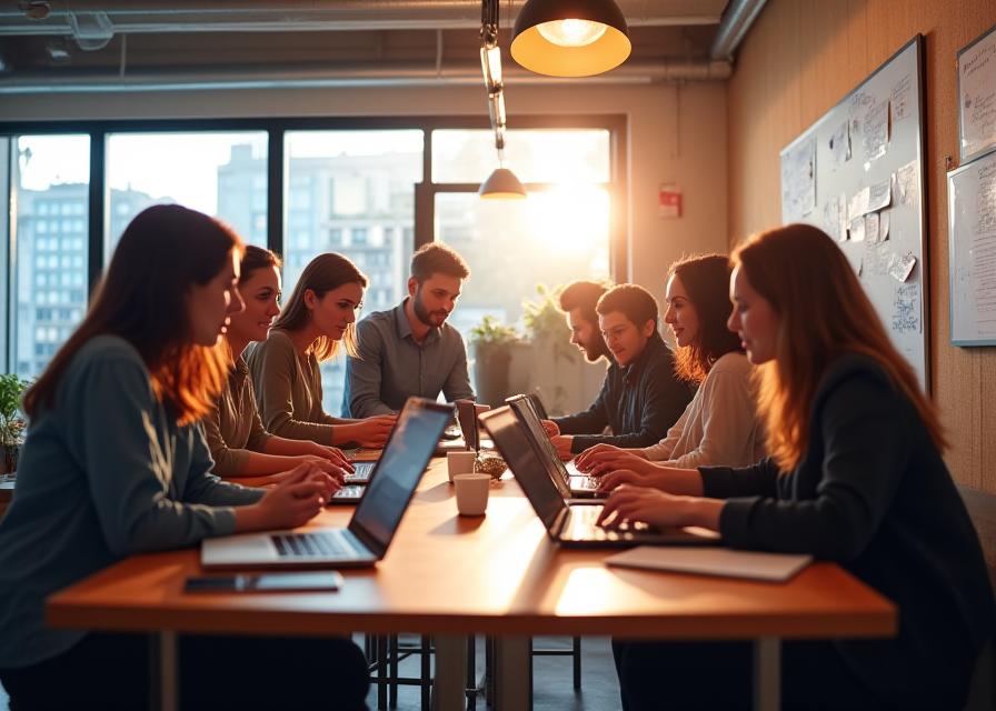 Luntian Cove creative team sa work